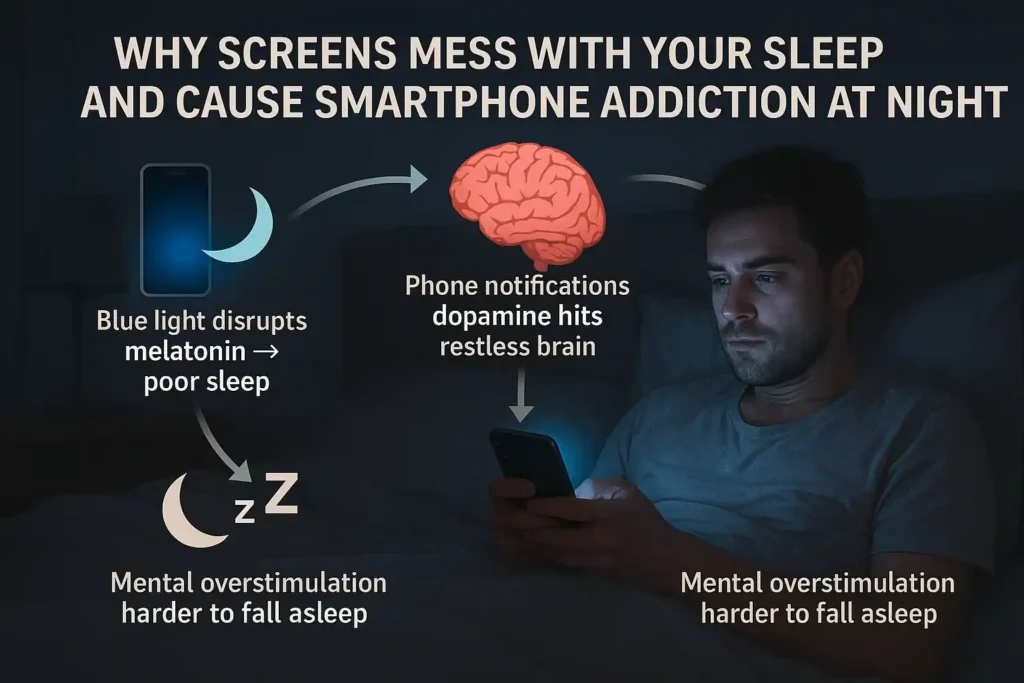 Smartphone addiction at night? Ways to get over the phone love. 3 smartphone addiction