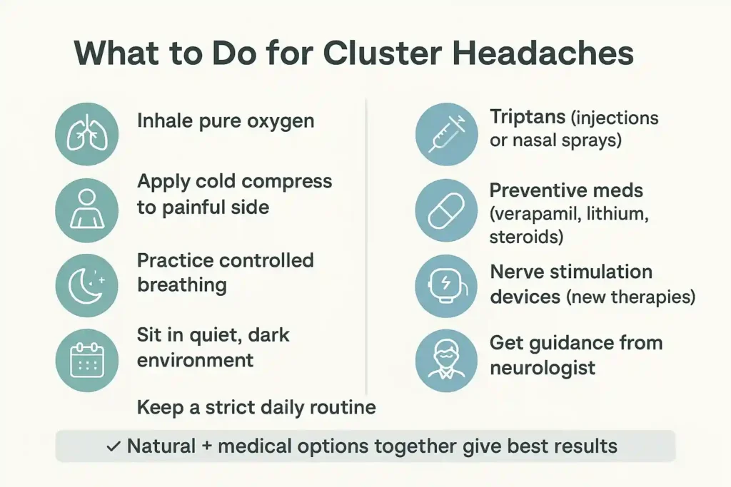 what to do for cluster headaches