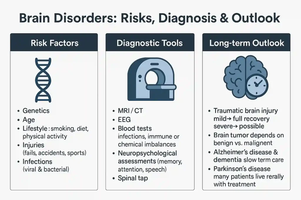 Brain Disorders: Causes, Types, Risks, and Outlook 4 brain_diseases