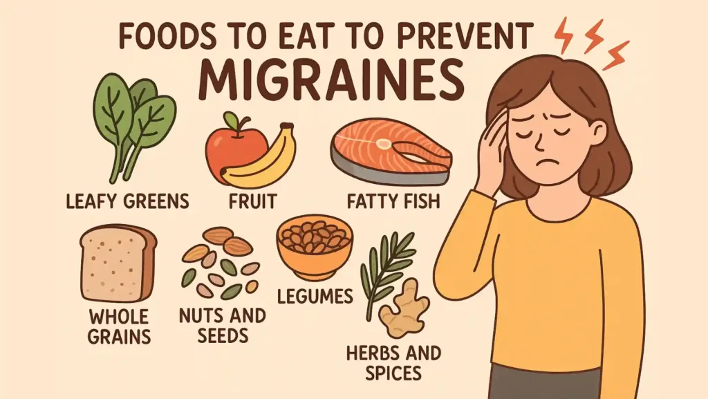 4foods to eat to prevent migraines​