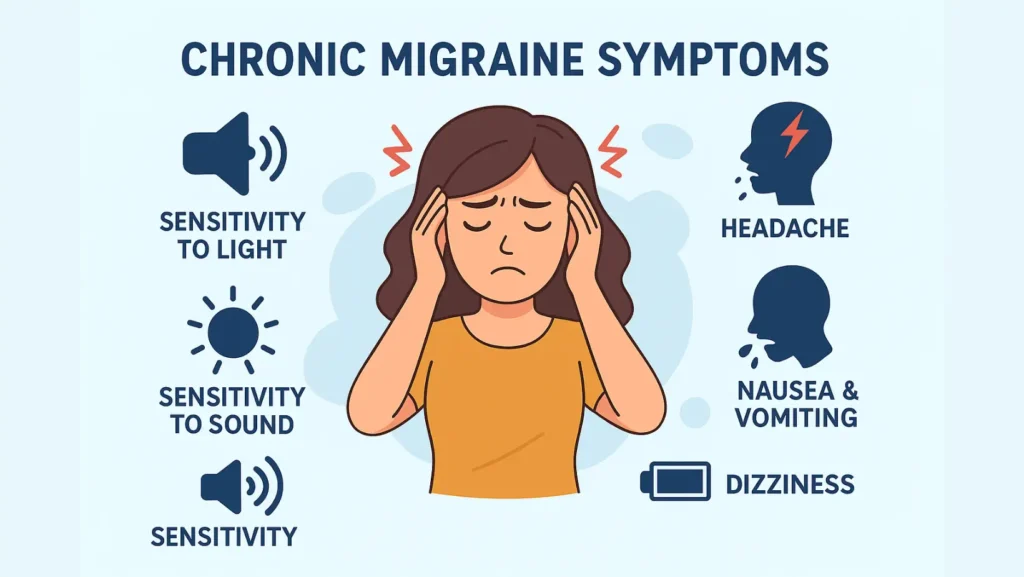 chronic migraine symptoms​