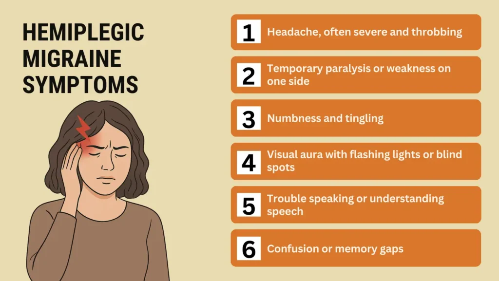  hemiplegic migraine symptoms​