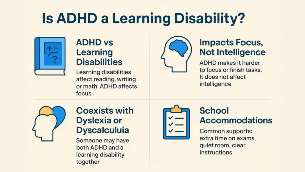 is adhd a learning disability