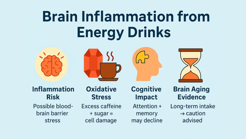 energy drinks brain inflammation