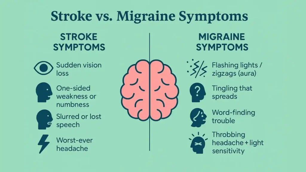 Stroke vs Migraine Symptoms