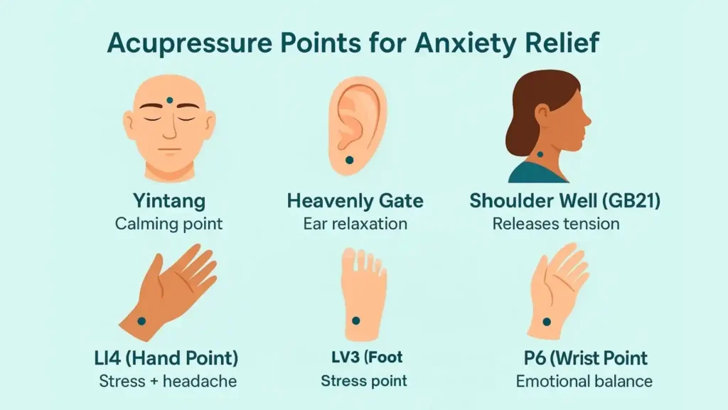 Acupressure Points For Anxiety Relief