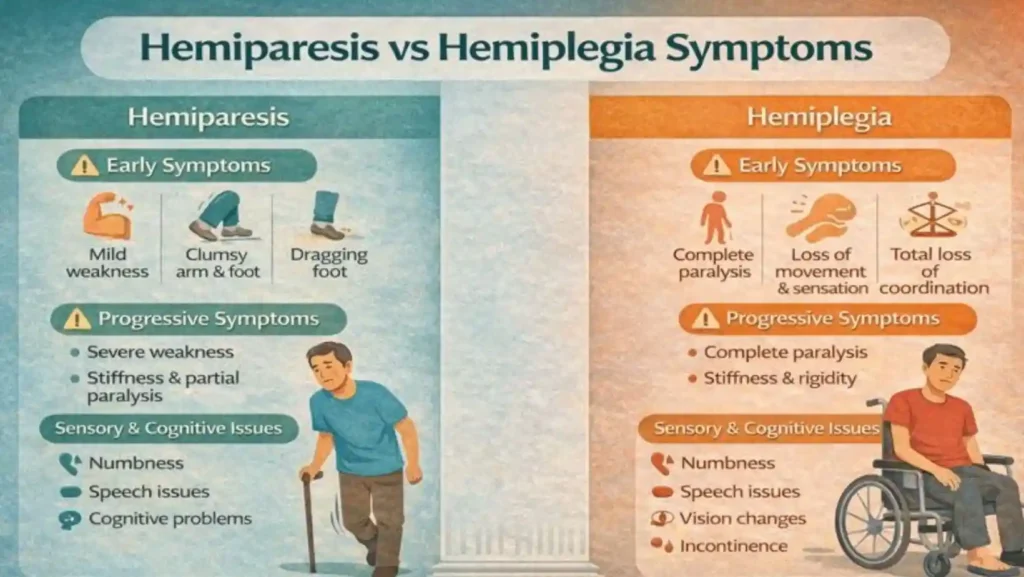 Hemiparesis Vs Hemiplegia Symptoms