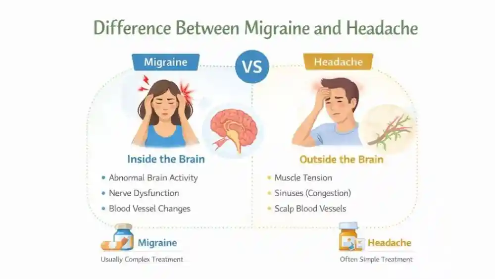 Difference Between Migraine and Headache